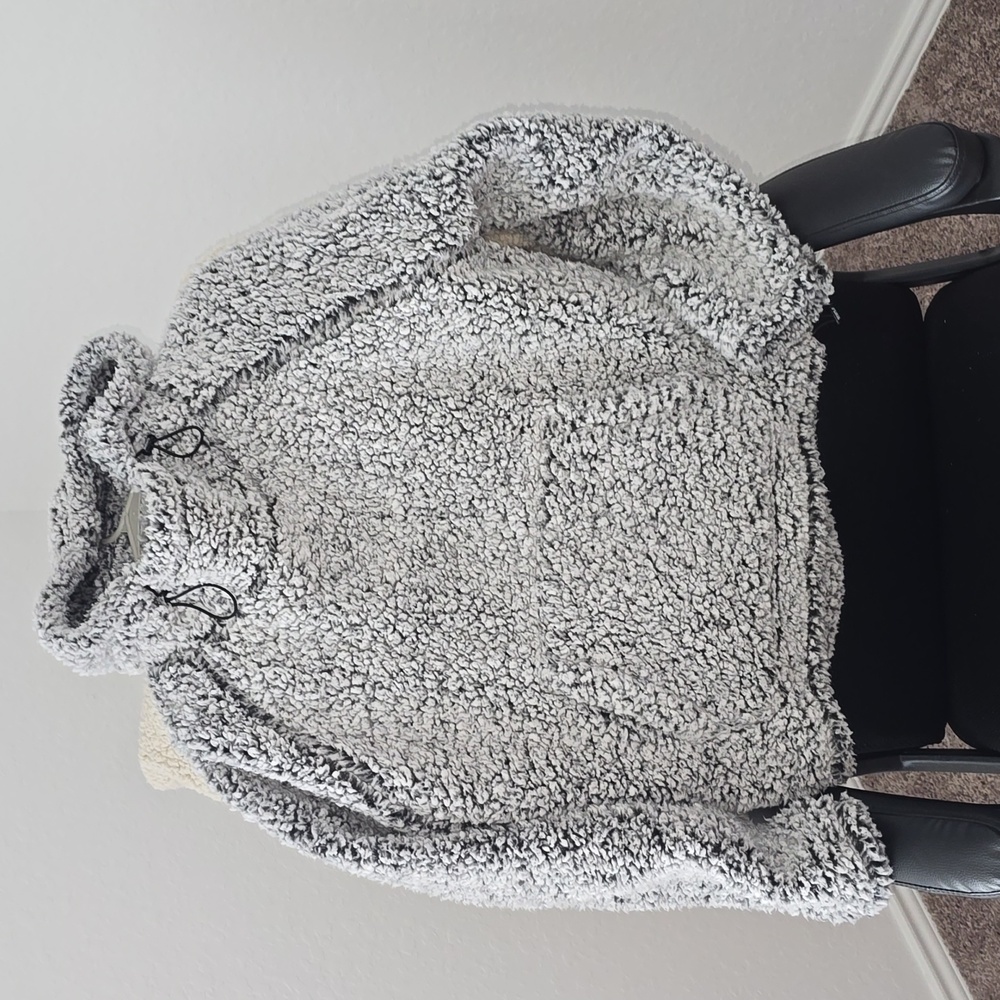 Victoria's Secret Pink Cowl Neck Sherpa Hoodie